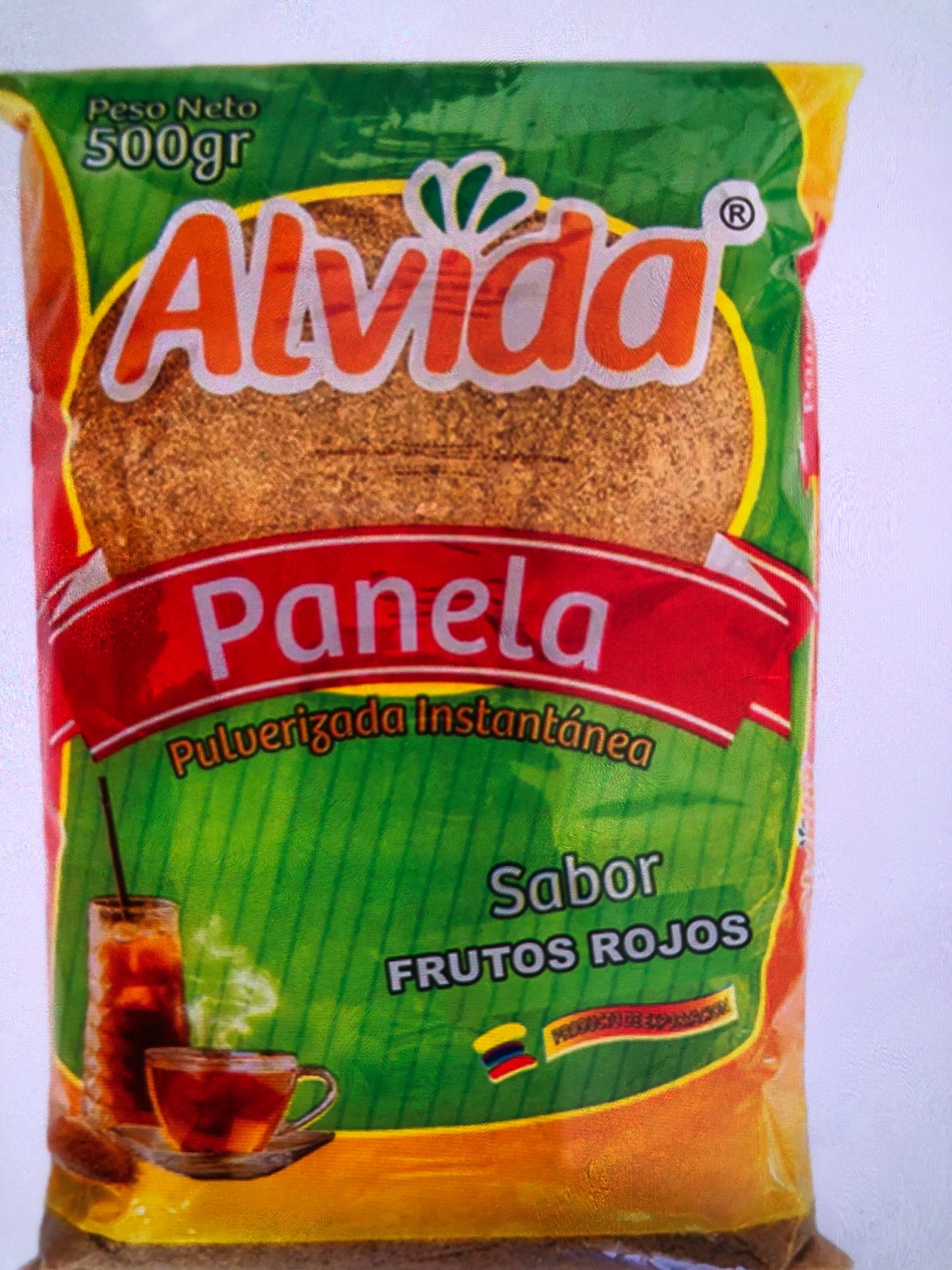 Sugar cane panela mixed berries