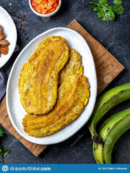 Flat large Green Plantain (Tostones)