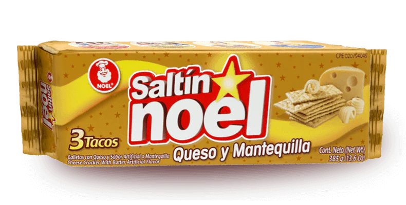 Saltin Cheese and Butter Crackers Noel (385g)