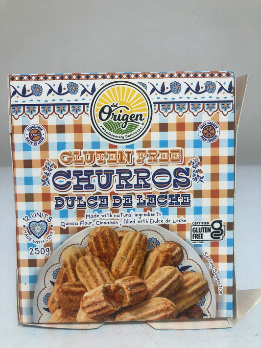 Gluten free Churros dulce de leche
