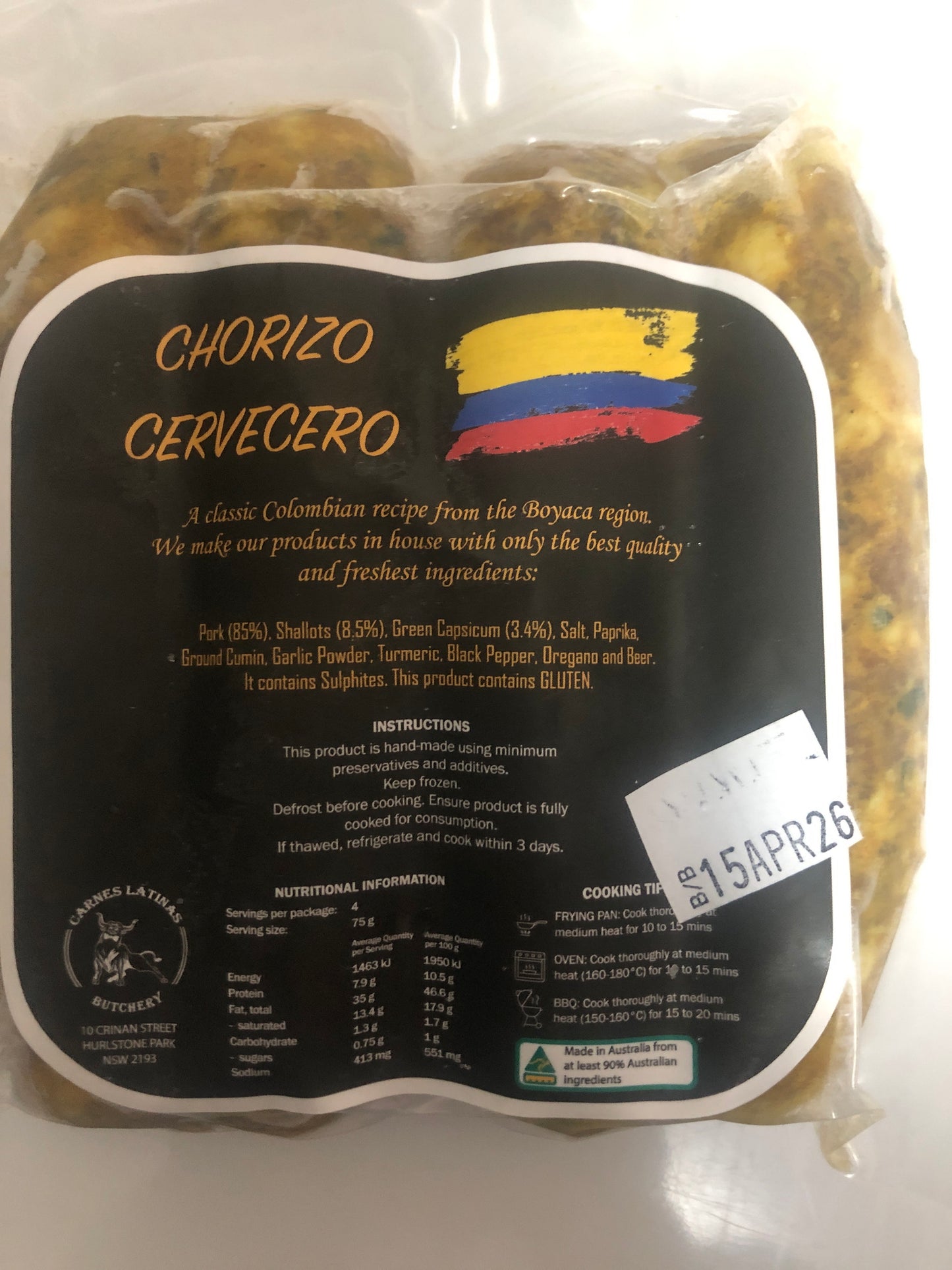 Chorizo cervecero