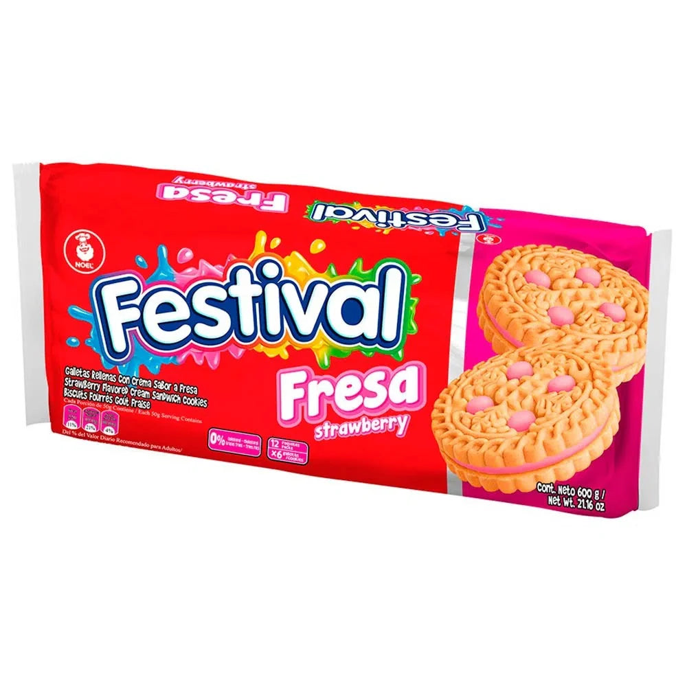 Festival Strawberry Cookie Noel Pack of 12 (403g)