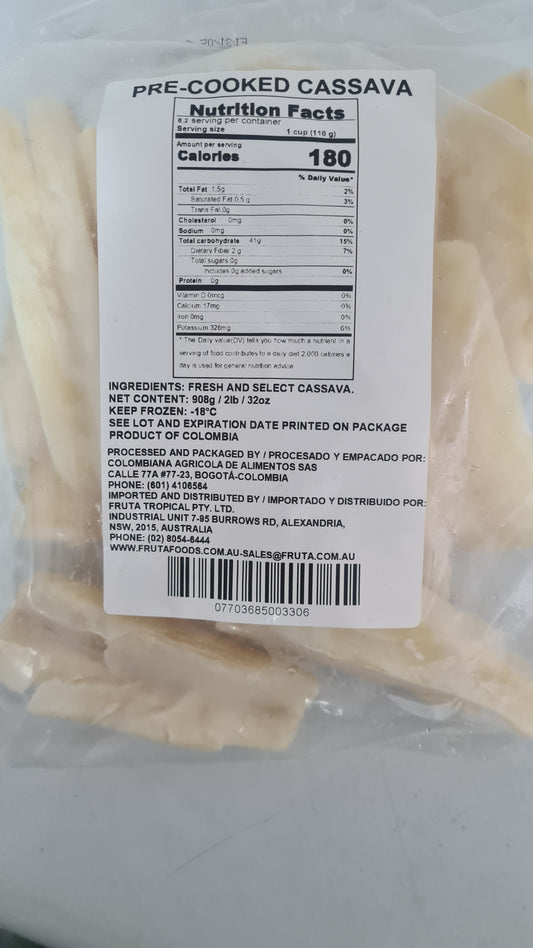 Cassava yuca precooked