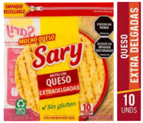 New! Arepa con Queso Extradelgada